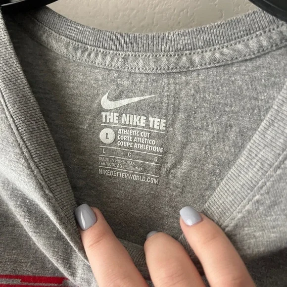 Nike Men's Gray Long Sleeve Shirt - Size L Worn - Picture 4 of 4